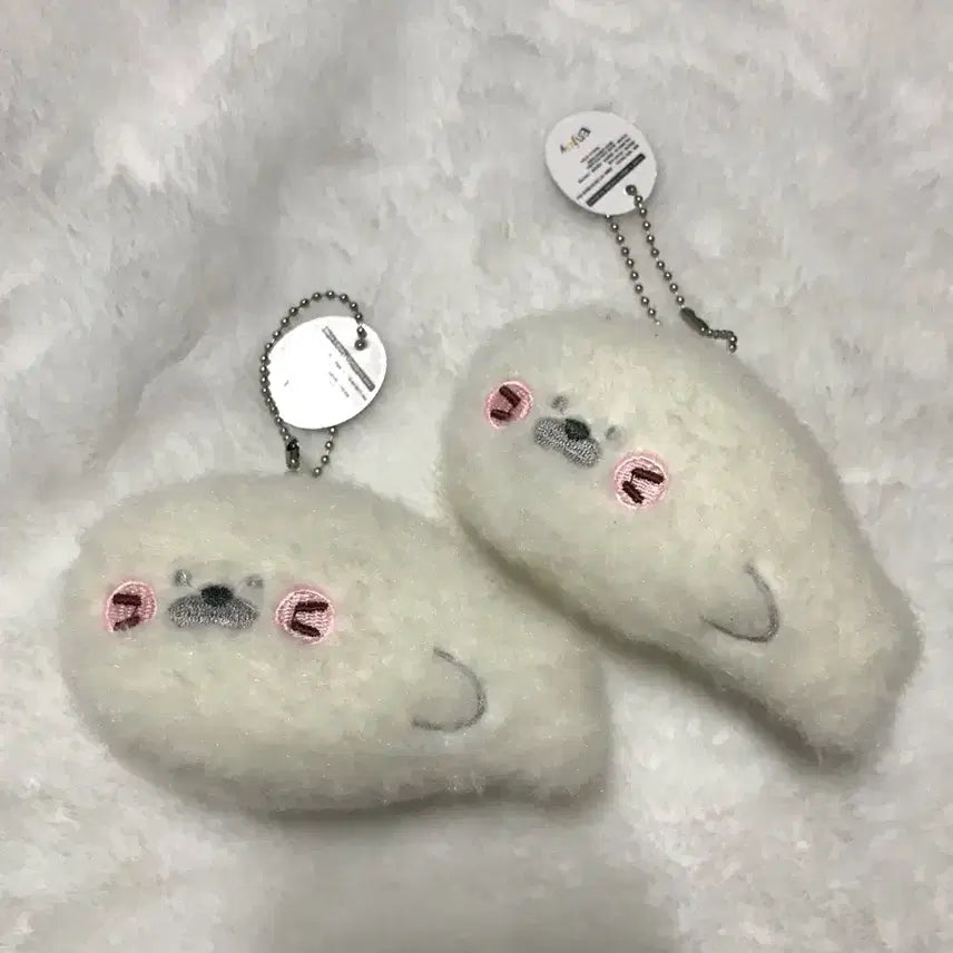 [BUNJANG] Seal Plush Keychain Couple Set / 하프물범 인형키링 커플 2개 일괄