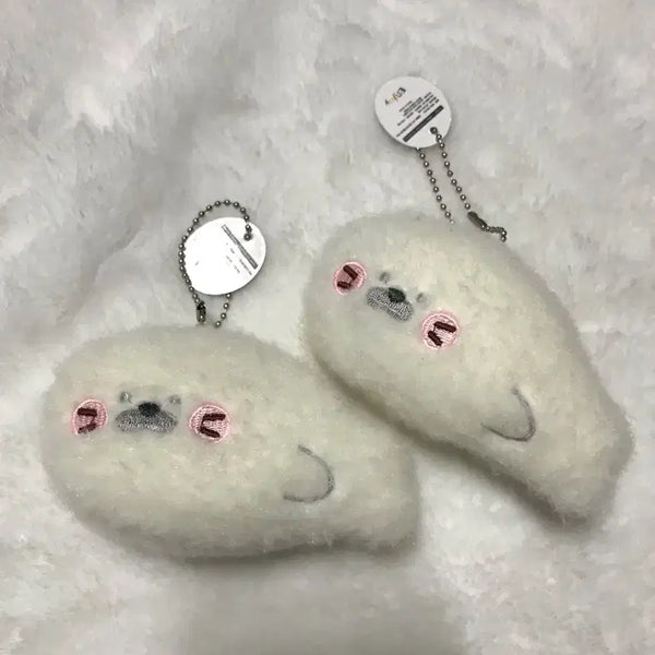 [BUNJANG] Seal Plush Keychain Couple Set / 하프물범 인형키링 커플 2개 일괄