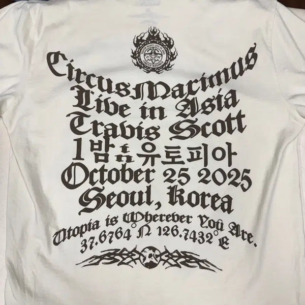 [BUNJANG] Travis Scott Seoul Tour T-Shirt / 트레비스 스캇 내한 티셔츠