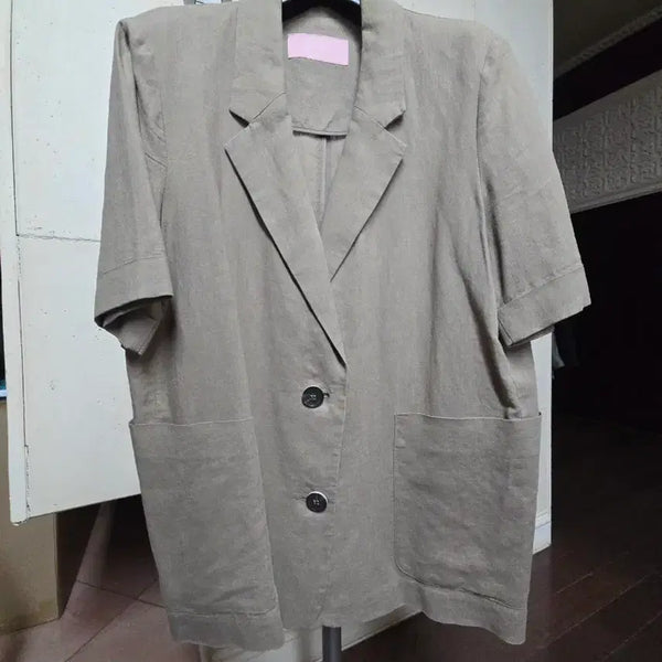 [BUNJANG] Soup Half Sleeve Jacket / soup 반팔 마이 자켓