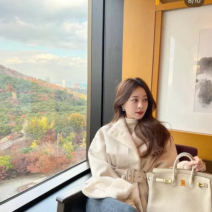 [BUNJANG] Roar A-o-i Mustang Jacket - Ivory / [새상품급] 로아르 무스탕 정가 29만원 아옳이 무스탕 아이보리
