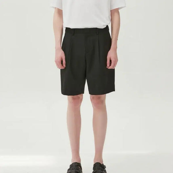 [BUNJANG] The Knit Company SAINT YEAR Comfortable Banding Half Slacks Size 32 / 더니트컴퍼니 SAINT YEAR컴포터블 밴딩 하프슬랙스 32사이즈