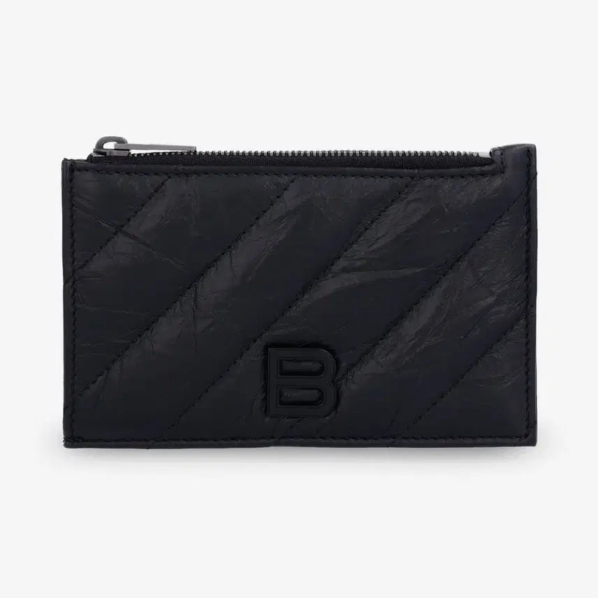 [BUNJANG] Balenciaga Crush Quilted Long Coin Card Holder Wallet / 발렌시아가 크러쉬 퀄티드 롱 코인 카드 홀더 지갑