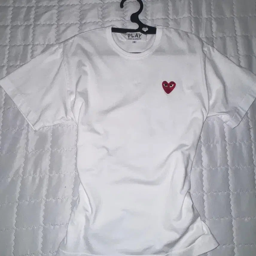 [BUNJANG] Comme des Garçons White T-Shirt / 꼼데가르송 흰색 반팔