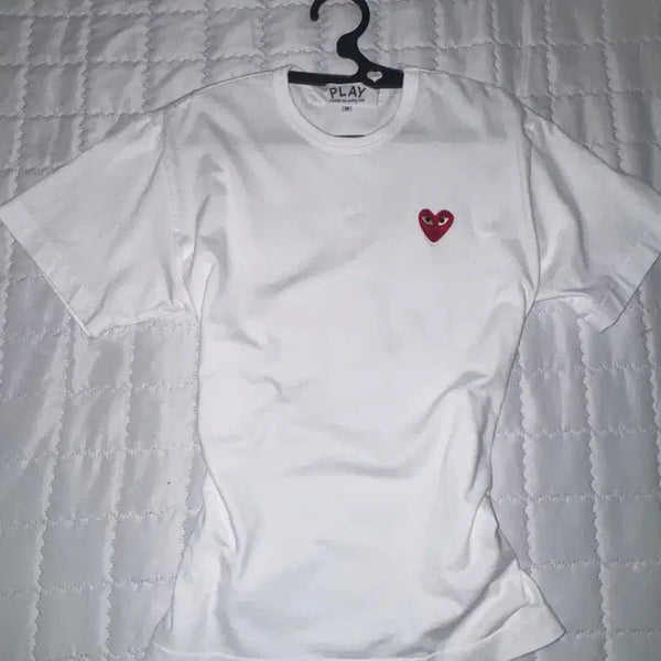 [BUNJANG] Comme des Garçons White T-Shirt / 꼼데가르송 흰색 반팔