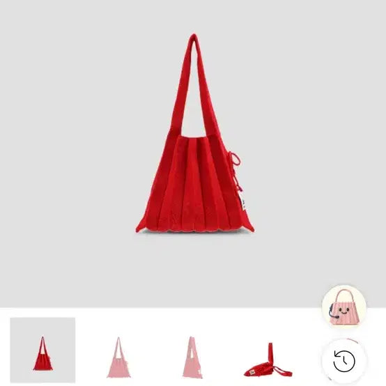 [BUNJANG] Joseph & Stacey Lucky Pleats Knit Small Barbados Red / 죠셉앤스테이시 럭키 플리츠 니트 스몰 바바도스 레드 새상품