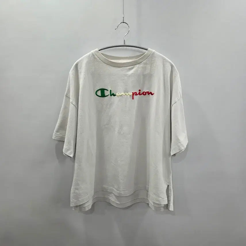 [BUNJANG] Champion Women's Embroidered Spell Logo T-Shirt L / 챔피온 우먼 자수 스펠로고 티셔츠 L