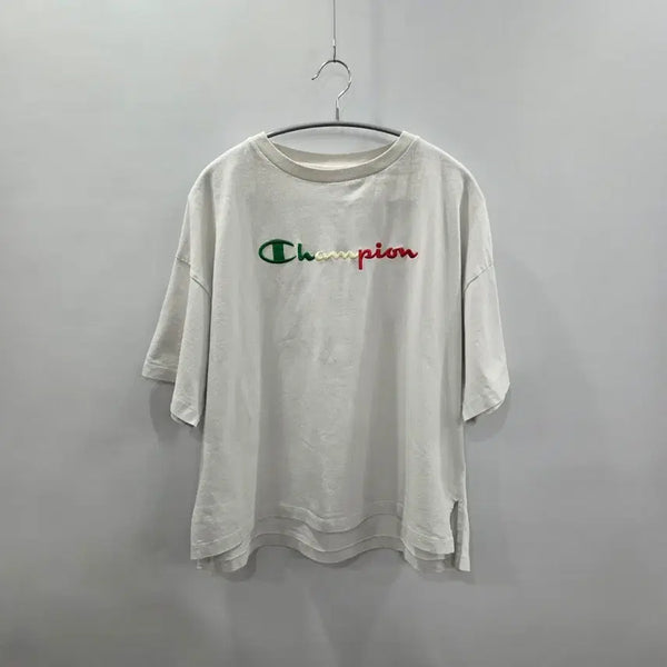 [BUNJANG] Champion Women's Embroidered Spell Logo T-Shirt L / 챔피온 우먼 자수 스펠로고 티셔츠 L