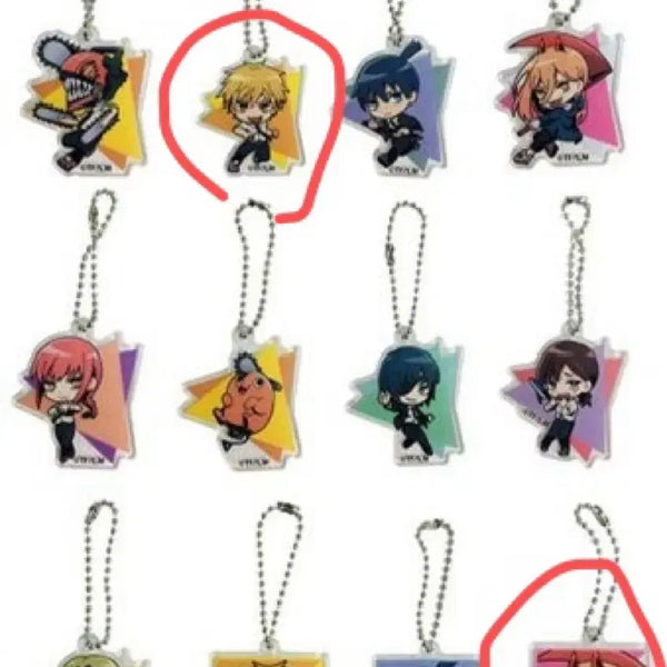 [BUNJANG] Chainsaw Man Trading Acrylic Keychain - Denji, Power / 체인소맨 트레이딩 아크릴 키링- 덴지, 파워