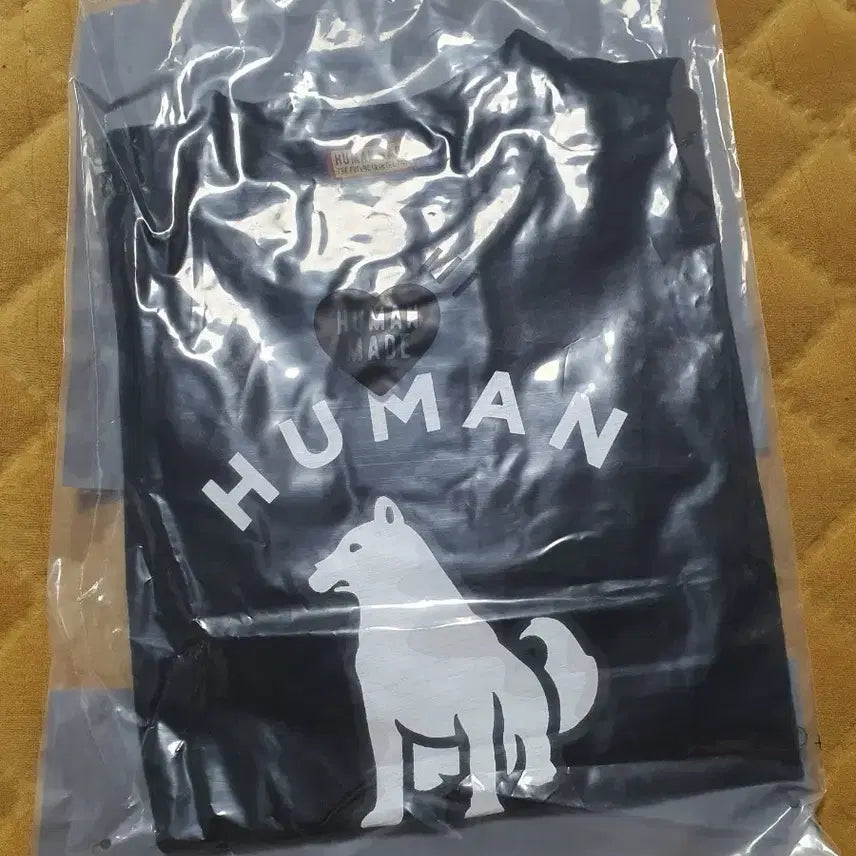 [BUNJANG] Human Made Black Dog Graphic T-Shirt / 휴먼메이드 블랙 강아지 반팔 티셔츠s