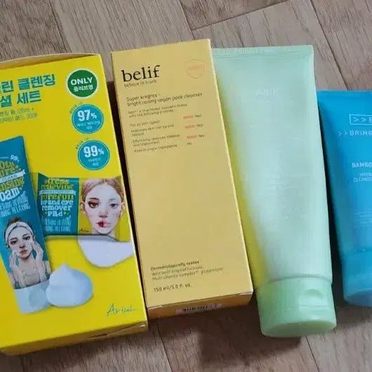 [BUNJANG] Cleansing Foam Bundle (Ariel, Abib, Belif, Bring Green) / 클렌징폼 일괄 (아리얼, 아비브, 빌리프, 브링그린)