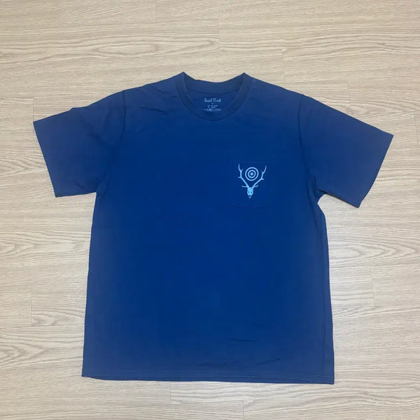 [BUNJANG] S2W8 Navy Pocket T-Shirt M / 남이서팔 S2W8 네이비 포켓 티셔츠 M