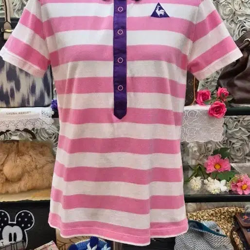 [BUNJANG] Le Coq Sportif 100% Cotton Pique Polo Shirt / le coq sportif 르꼬끄 면 100% 카라 티셔츠 (66 77)