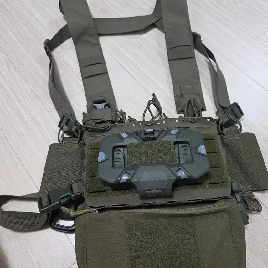 [BUNJANG] Ranger Green Survival Chest Rig, War Belt, and Pouch Set / 서바이벌 장구류 체스트리거 워벨트 파우치