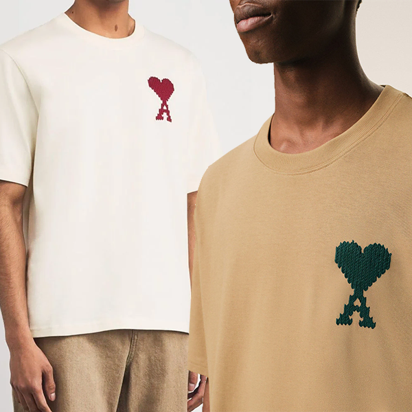 [BUNJANG] AMI Big Heart Logo Short-Sleeve T-Shirt / (정품 무료배송) 아미 빅하트 로고 반팔티