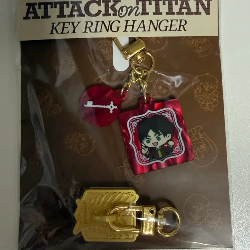 [BUNJANG] Attack on Titan Eren Yeager Air Twokyo Keychain Hanger / 진격의 거인 Air Twokyo 에렌 키링 행거