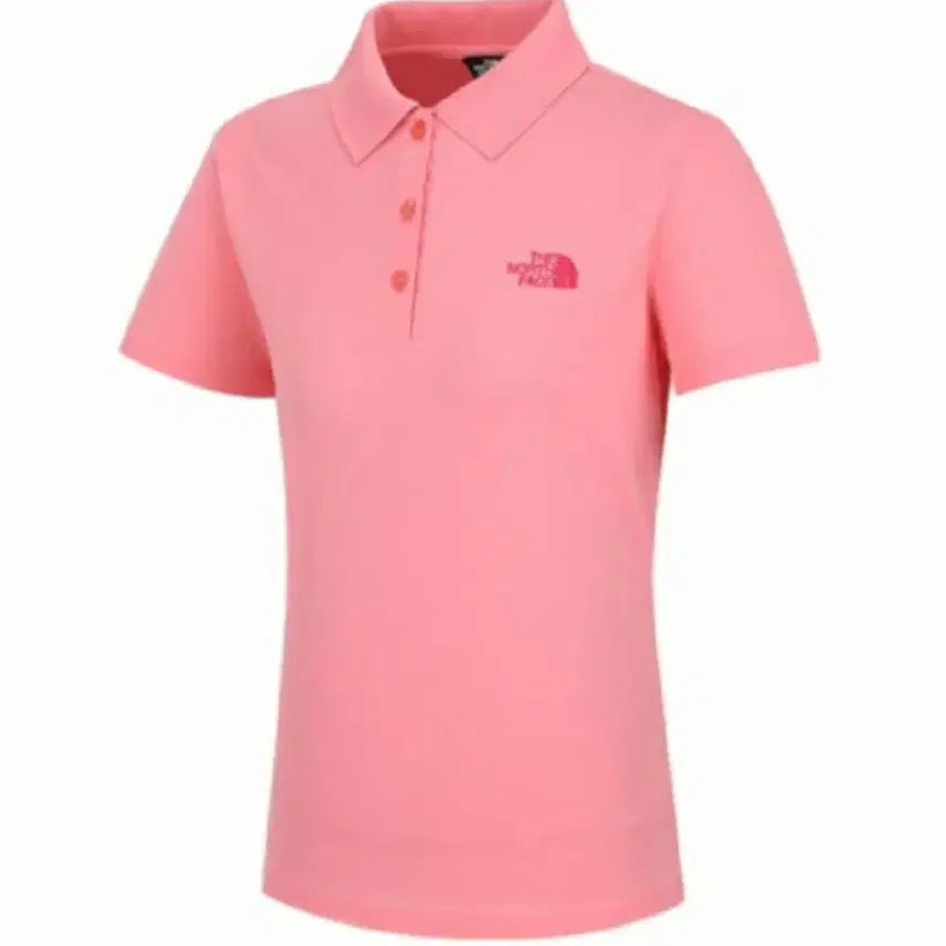 [BUNJANG] The North Face Pink Short Sleeve Polo T-Shirt Women's 95 / 노스페이스 핑크 반팔 폴로티셔츠 95