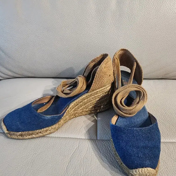 [BUNJANG] Castañer Denim Wedge Espadrilles Size 36 / 카스타네르 데님 웨지 36