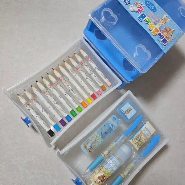 [BUNJANG] Peter Rabbit 2-Tier Drawer Stationery Set (2009) / 피터래빗 2단 서랍 문구세트/ 2009고전문구 미개봉 새상품