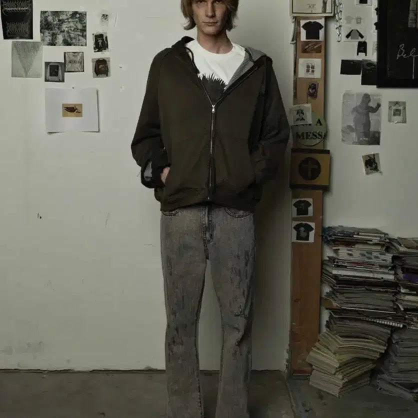 [BUNJANG] Basketcase Gallery Thermal Lined Hoodie / 베스켓케이스 갤러리 basketcase gallery 써멀 후드 s