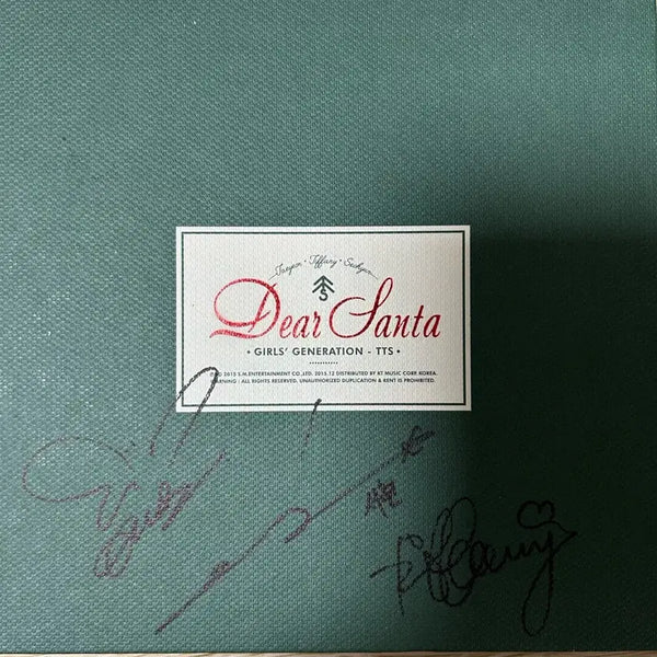 [BUNJANG] Girls' Generation TTS Dear Santa Autographed Album / 소녀시대TTS Dear Santa 친필 사인