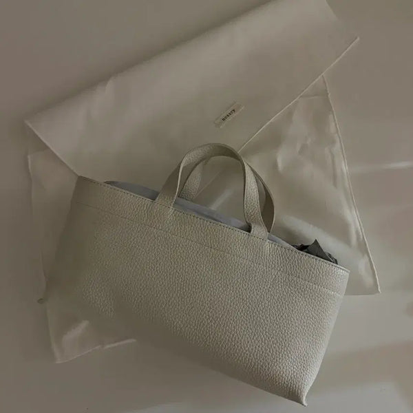 [BUNJANG] Necessary Wide Mini Tote Bag White / 네세서리 와이드미니 화이트 새상품급 1회착용후 보관중