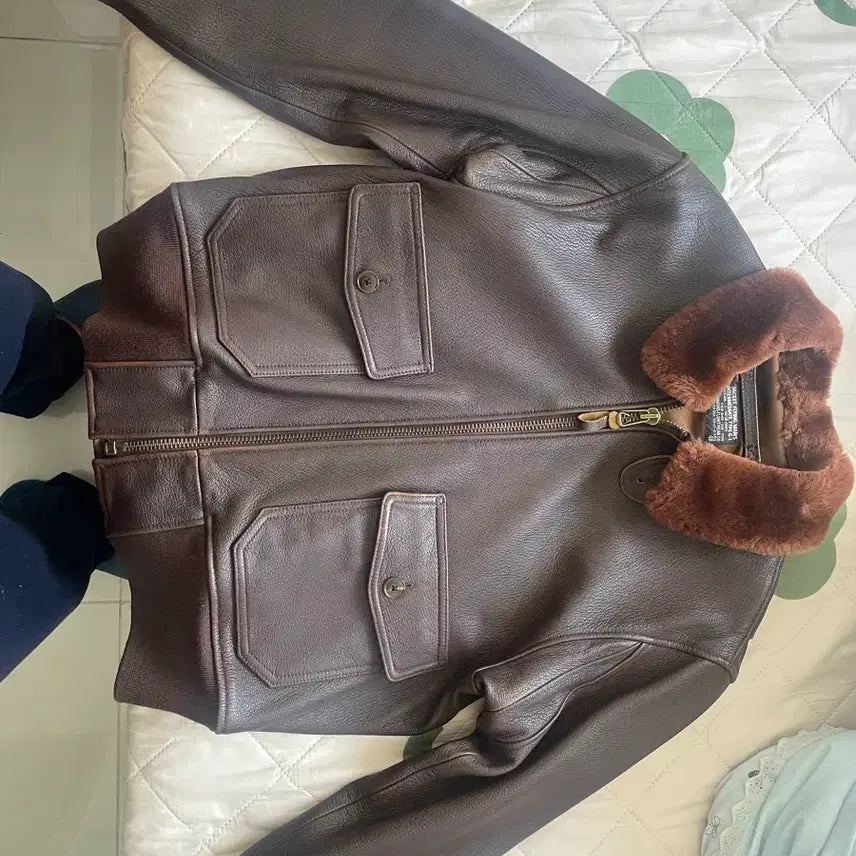 [BUNJANG] RealSimmons G-1 Goat Skin Leather Jacket / 리얼시몬스 g-1 고트스킨