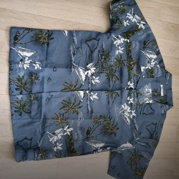 [BUNJANG] Palm Tree Print Travel Shirt / 여행 남방