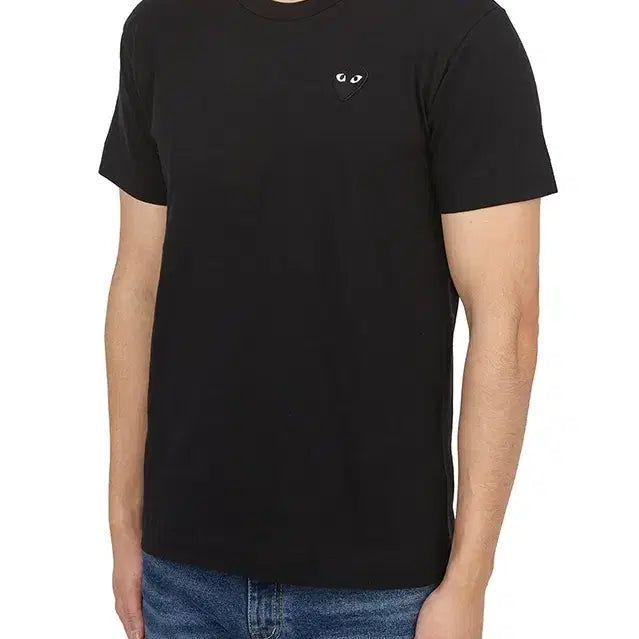 [BUNJANG] Comme des Garçons Black Logo Short Sleeve T-Shirt / (정품 무료배송) 꼼데 블랙로고 반팔