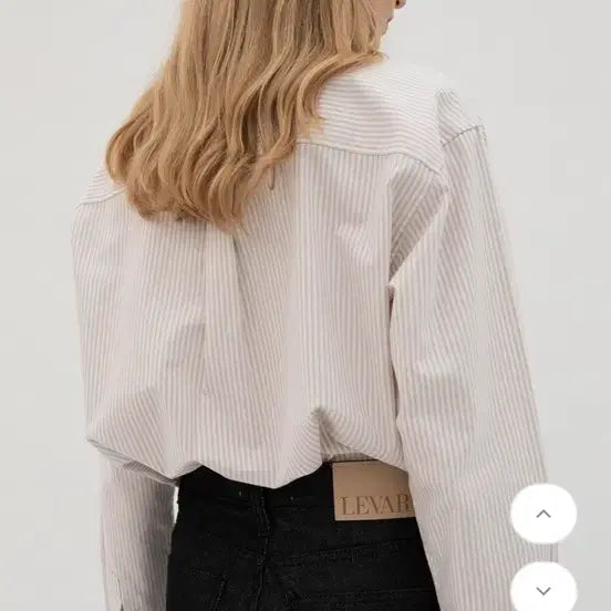 [BUNJANG] LEVAR Stripe Oxford Shirt / LEVAR 르바 스트라이프 옥스포드 셔츠