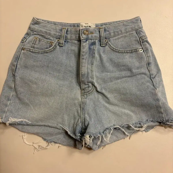 [BUNJANG] Light Wash Cut-Off Denim Hot Shorts / (무료배송) 연청 컷팅 데님 핫팬츠 숏팬츠 28