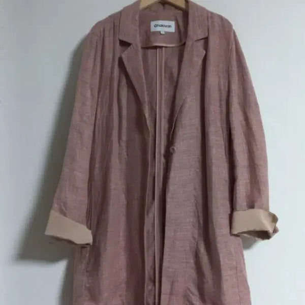 [BUNJANG] Linen 100% Boxy Fit Jacket / 핑크 마 100퍼 박시핏 자켓 77