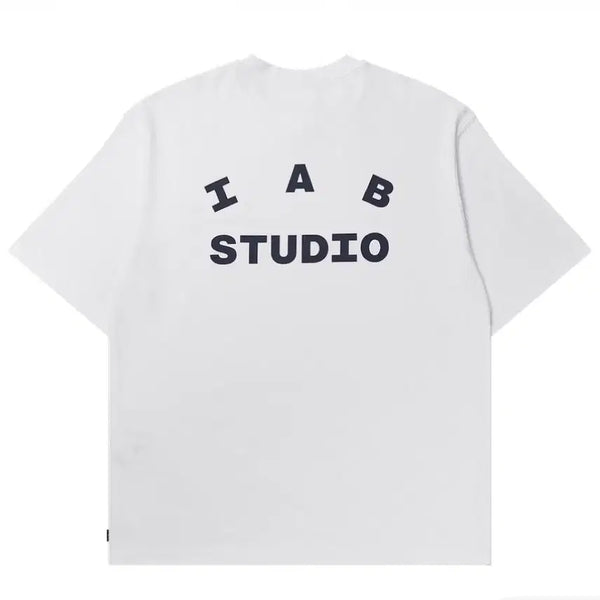 [BUNJANG] IAB Studio T-Shirt White Navy XXL / [새상품] 아이앱 스튜디오 티셔츠 화이트 네이비 XXL
