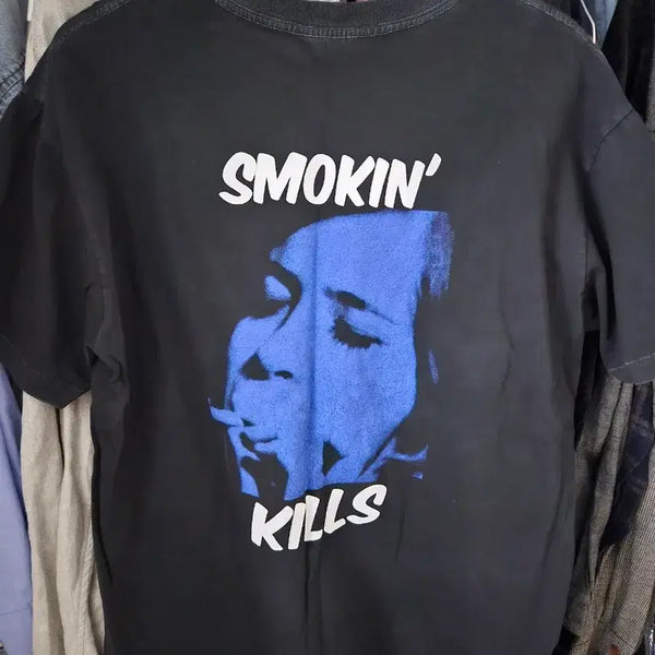 [BUNJANG] Blind Files Smoking Kills T-Shirt Black / 블라인드파일즈 스모킹킬스 블랙 1