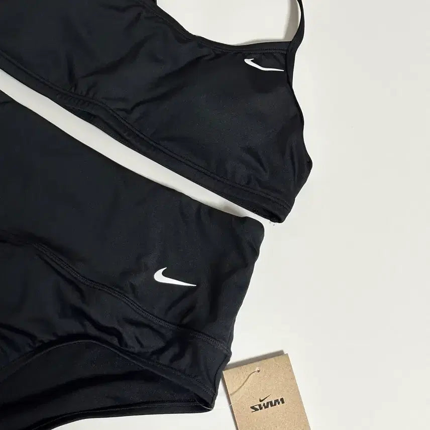 [BUNJANG] Nike Swim Bikini Top & High-Waisted Swim Bottom Set / 나이키 스윔 수영복 세트