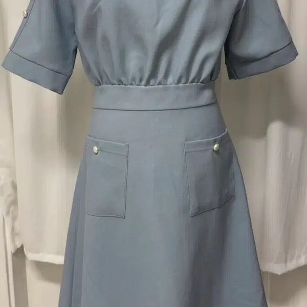 [BUNJANG] EBUBA Pearl Detail Short Sleeve Mini Dress / EBUBA 반팔 원피스