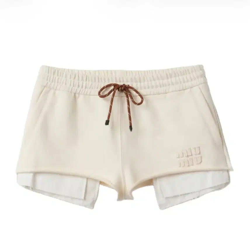 [BUNJANG] Miu Miu Ivory Shorts / 미우미우 반바지