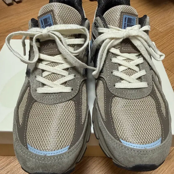 [BUNJANG] New Balance x Auralee 990v4 Sneakers (Size 255) / 뉴발란스 x 오라리 990v4 255사이즈 팝니다.