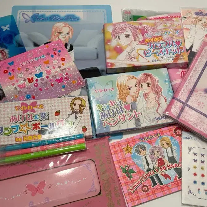 [BUNJANG] Hidaka Banri V.B. Rose Stationery Bundle Set / (하나토유메/부록) 히다카 반리 V.B.로즈 문구류 굿즈 일괄