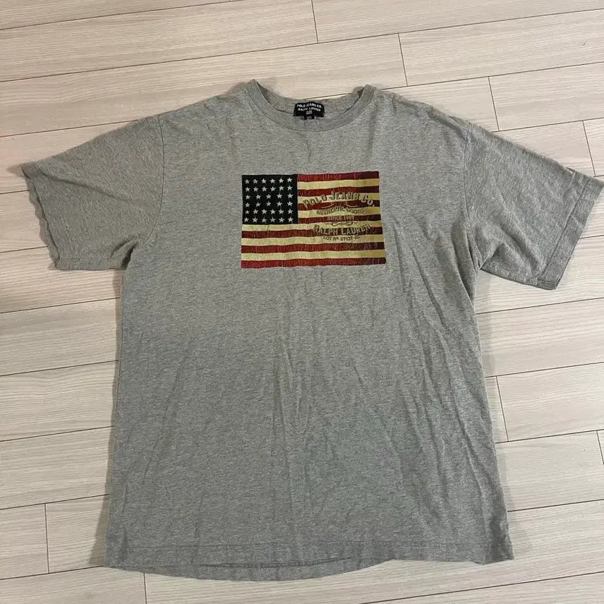 [BUNJANG] Polo Jeans "Stars and Stripes" T-Shirt / 폴로진스 / 성조기 티셔트 / 100