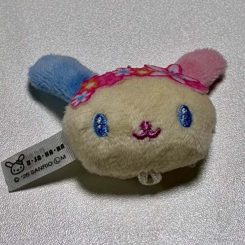[BUNJANG] Sanrio Usahana Face Keychain Plush / 산리오 우사하나 누이 인형 얼굴 키링