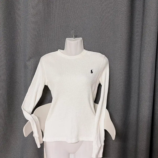 [BUNJANG] Polo Waffle Long Sleeve Shirt / 폴로 와플 롱슬리브