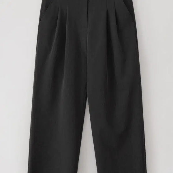 [BUNJANG] Nomellet Essential Semi-Wide Straight Slacks Charcoal Bundle Set / (일괄) 노멜렛 에센셜 세미와이드 슬랙스 스트레이트 슬랙스 차콜