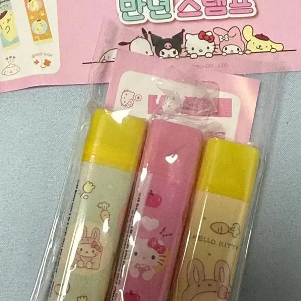 [BUNJANG] Sanrio Secret Dakku Perpetual Stamp Set (3 Types) / 산리오 시크릿 다꾸 만년 스탬프 ( 키티 3종 )