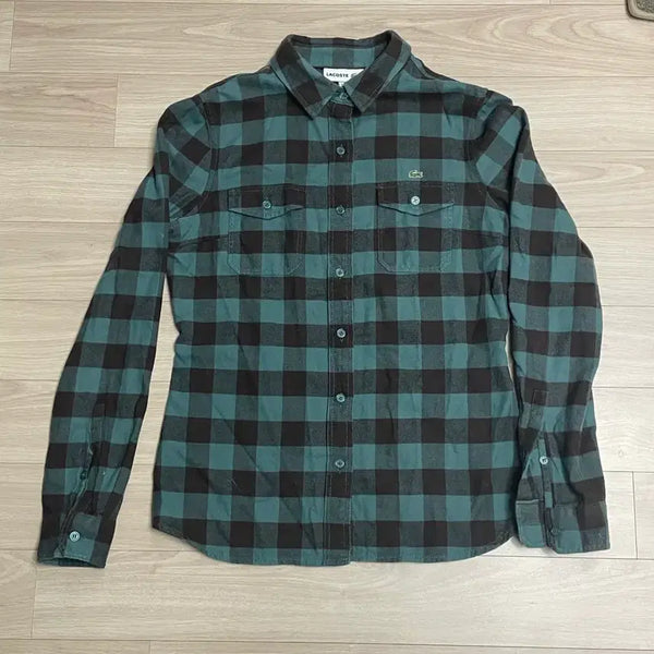 [BUNJANG] Lacoste Checkered Shirt Size 36 / 라코스테 체크 셔츠 36 사이즈
