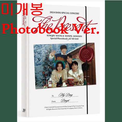 [BUNJANG] DAY6 2024 Special Concert 'The Present' Photobook (Sealed) / 데이식스 (DAY6) - 2024 DAY6 SPECIAL CONCERT 'The Present' Photobook (미개봉, 포토카드 2종 포함)