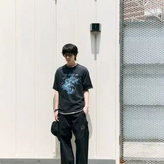 [BUNJANG] Politely Human Index Carpenter Pajama Pants Black / 2/m)폴리테루 휴먼인덱스 휴먼 카펜터 파자마 팬츠 블랙