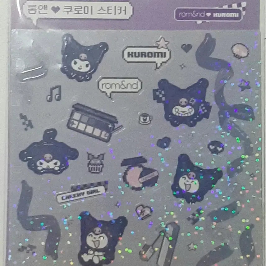 [BUNJANG] Rom&nd x Sanrio Kuromi Sticker / 롬앤 산리오 쿠로미 스티커