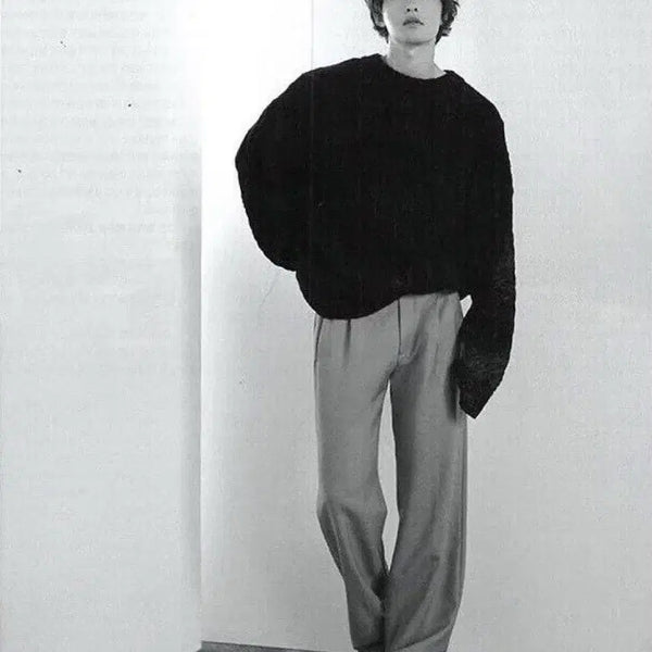 [BUNJANG] Juun.J Black Cable Knit M / 준지 송중기 케이블니트 블랙 m