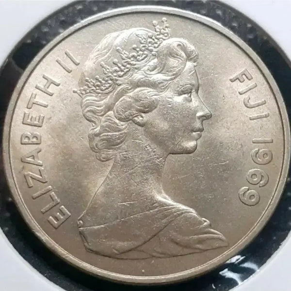 [BUNJANG] Fiji 1969 20 Cents Coin / 피지공화국 1969년 20센트.외국주화 주화 화폐 동전